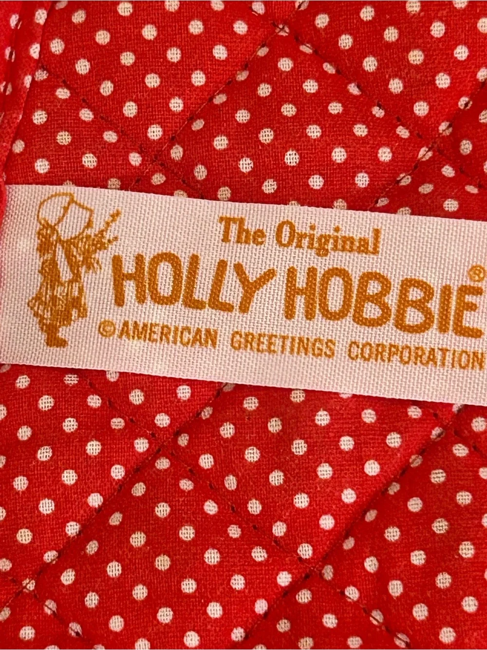 Holiday Holly hobbie Red Christmas Kitchen Towel Potholders and Apron